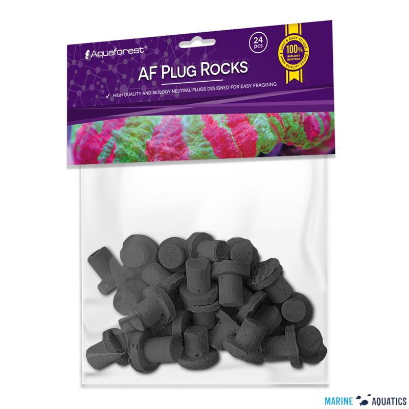AF PLUG Rocks - plugy pro korálové fragy, černá (24ks)