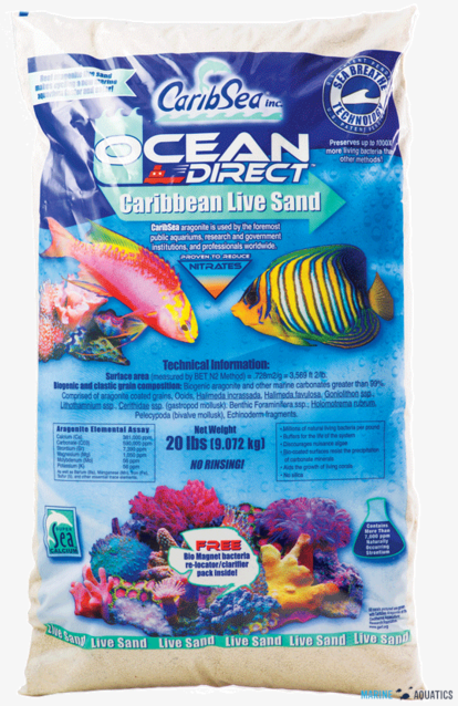 CaribSea Ocean Direct Caribbean live sand 9 07 kg CaribSea