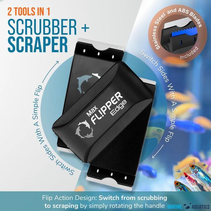 Flipper EDGE MAX - mag čištění skel se 2 čepelemi (2v1/do 24mm)