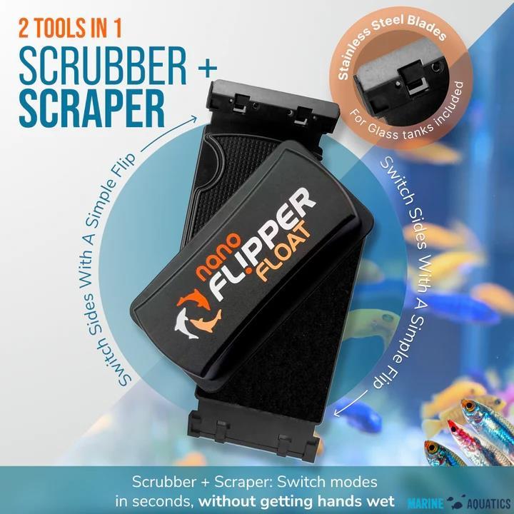 Flipper Nano FLOAT- magnetické čištění skel (2v1/do 6mm)