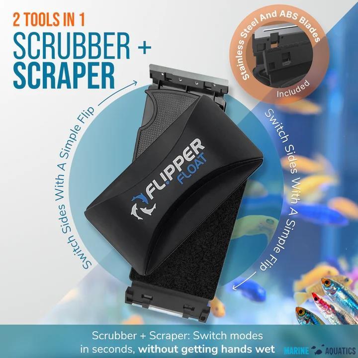 Flipper STD/Large FLOAT - magnetické čištění skel (2v1/do 12mm)