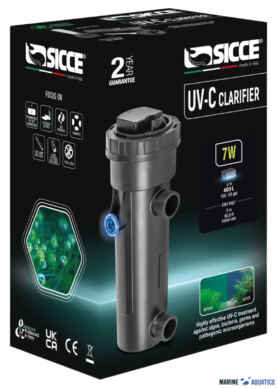 Sicce UV-C Clarifier - UV lampa (7W/-400L)