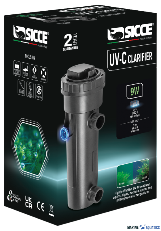 Sicce UV-C Clarifier (9W/-600L)