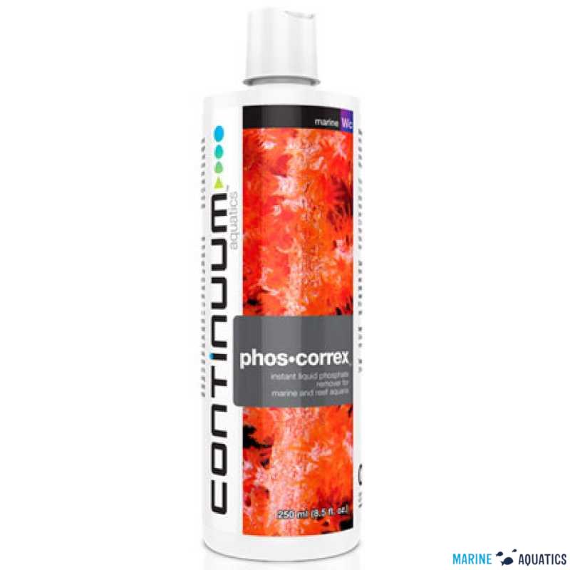 phos correx liguied phosphate remover 250ml continuum aq
