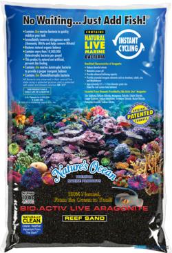 Nature´s Ocean - BioActiv Black - živý písek, černý (0,5-1,5mm/9kg)