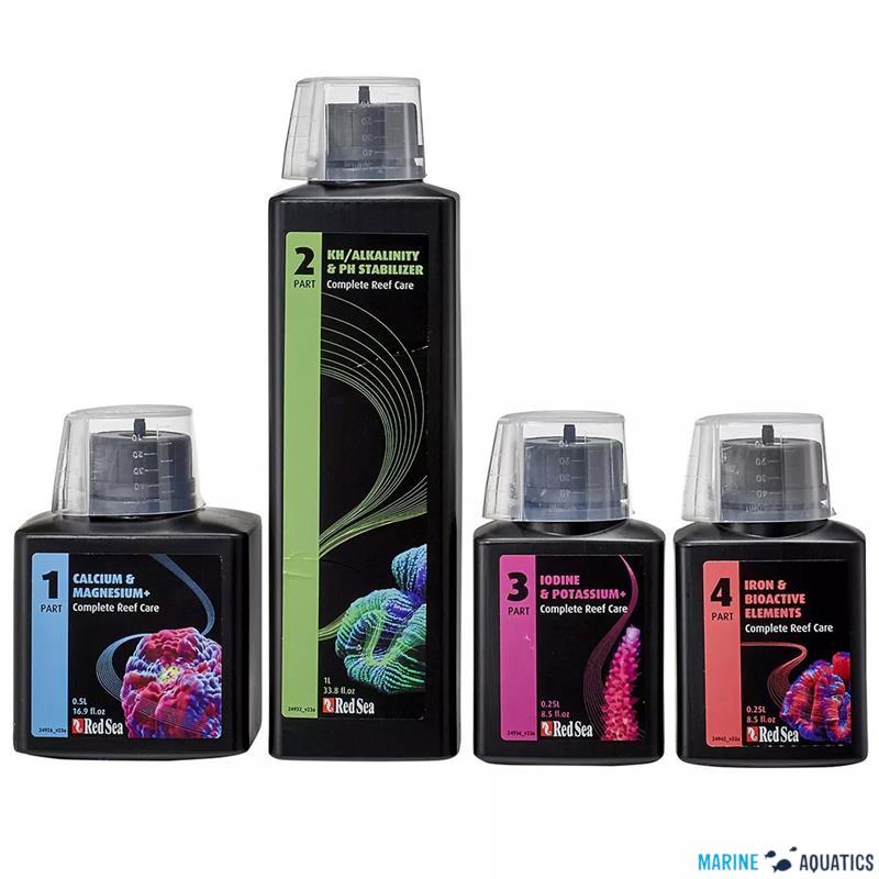 Red Sea 4dílný RCP - 36 hlavních, vedlejších a stopových prvků (balení S/do 150L)