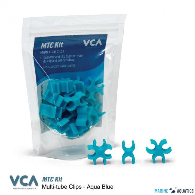VCA Multi Tube clips - Aqua blue
