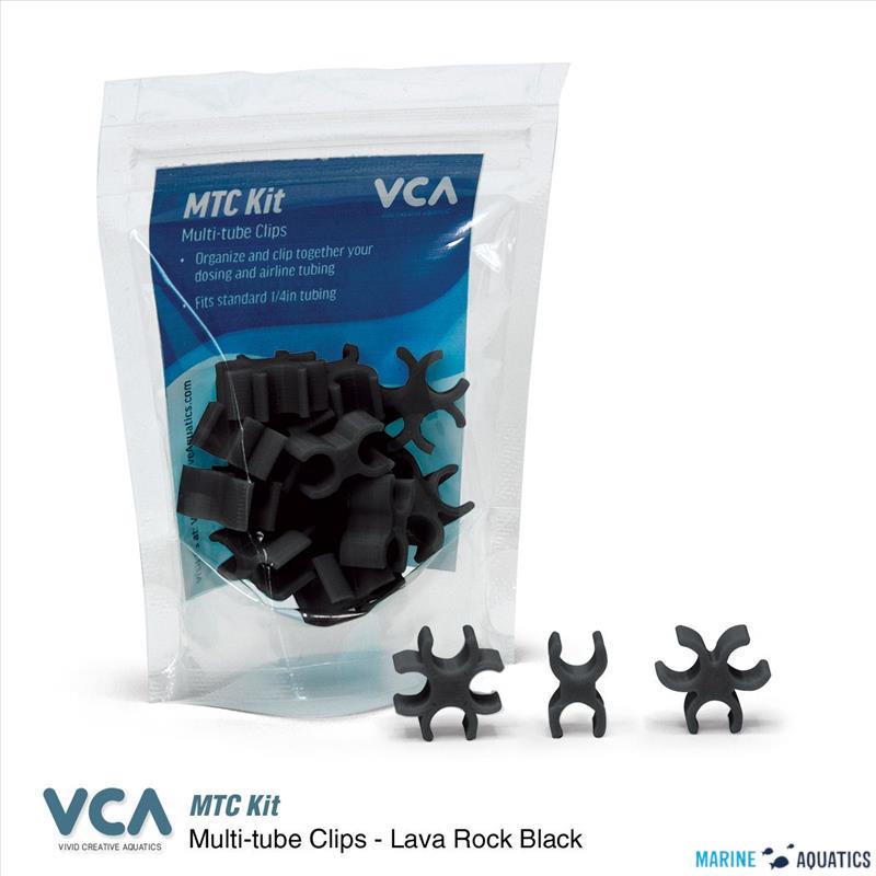 VCA Multi Tube clips - Lava Rock Black